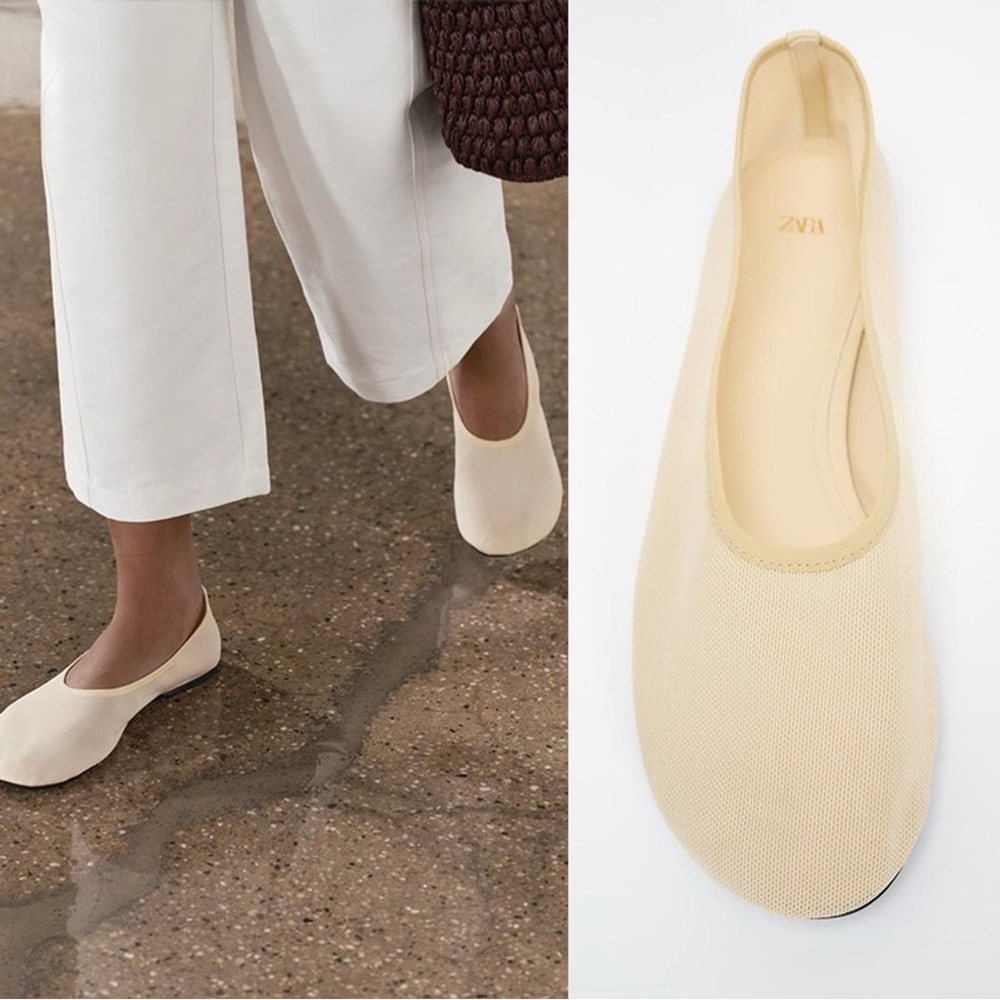 MESH BALLET FLATS